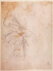Study of Drapery (verso)